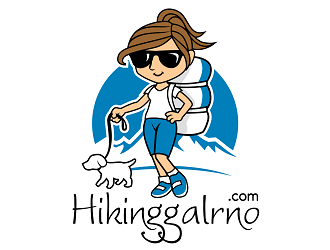 Hikinggalrno,com (Hiking Gal Reno) logo design by haze
