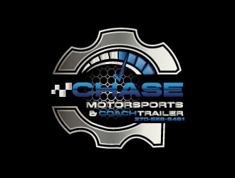 Chase Motorsports Coach & Trailer logo design by drifelm