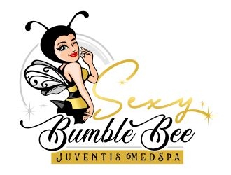 Our logo is a sexy Bumble Bee/Juventis MedSpa logo design by veron