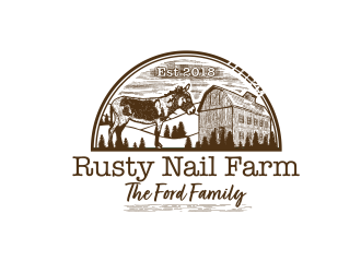 Rusty Nail Farm logo design by Tanya_R