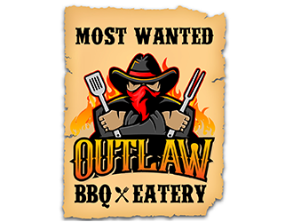 Outlaw BBQ & Eatery logo design by scriotx