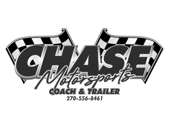Chase Motorsports Coach & Trailer logo design by beejo