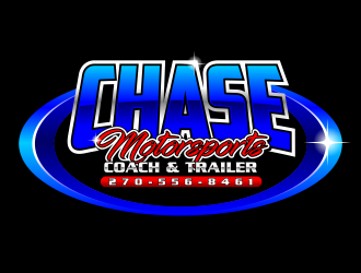 Chase Motorsports Coach & Trailer logo design by ekitessar