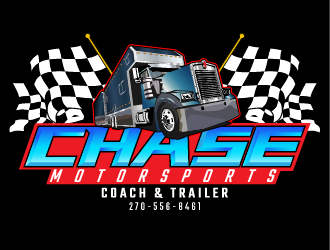 Chase Motorsports Coach & Trailer logo design by IanGAB