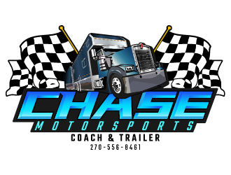 Chase Motorsports Coach & Trailer logo design by IanGAB