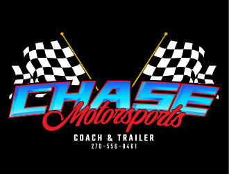 Chase Motorsports Coach & Trailer logo design by IanGAB