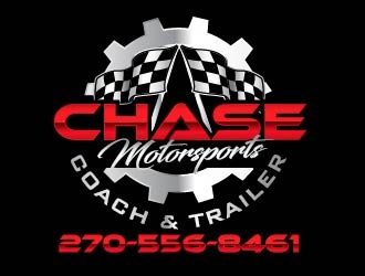 Chase Motorsports Coach & Trailer logo design by usef44