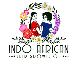 Indo-African Hair Growth Oil logo design by DreamLogoDesign
