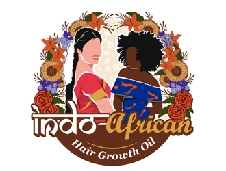 Indo-African Hair Growth Oil logo design by DreamLogoDesign