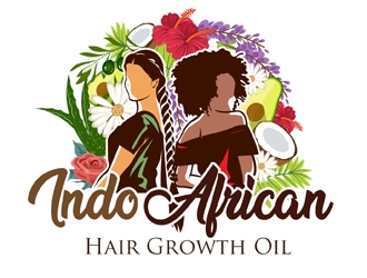 Indo-African Hair Growth Oil logo design by DreamLogoDesign