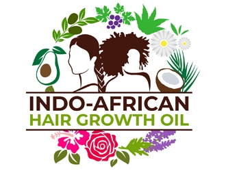 Indo-African Hair Growth Oil logo design by DreamLogoDesign