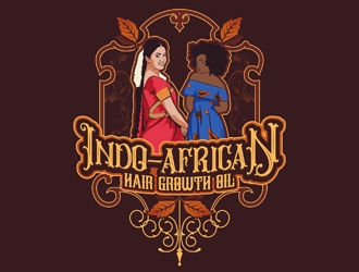 Indo-African Hair Growth Oil logo design by DreamLogoDesign