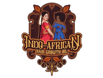Indo-African Hair Growth Oil logo design by DreamLogoDesign