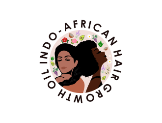 Indo-African Hair Growth Oil logo design by mukleyRx