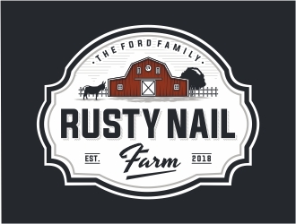 Rusty Nail Farm logo design by Mardhi