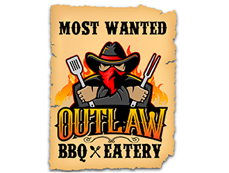 Outlaw BBQ & Eatery logo design by scriotx