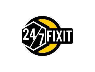 24-7 Fixit logo design by monster96