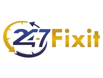 24-7 Fixit logo design by ruki