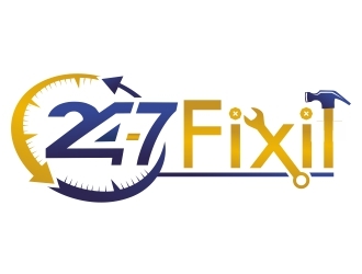 24-7 Fixit logo design by ruki