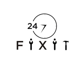 24-7 Fixit logo design by Franky.