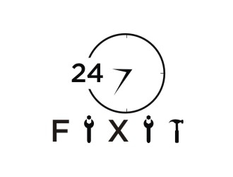 24-7 Fixit logo design by Franky.