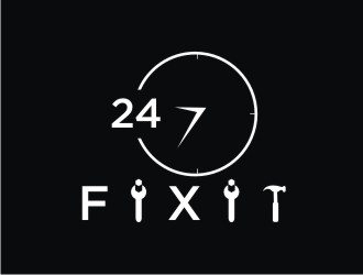 24-7 Fixit logo design by Franky.