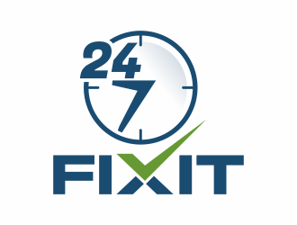 24-7 Fixit logo design by hidro