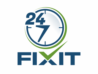 24-7 Fixit logo design by hidro