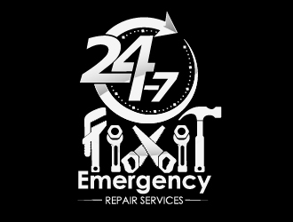 24-7 Fixit logo design by Suvendu