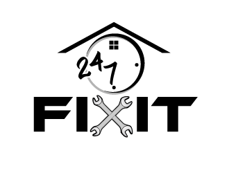 24-7 Fixit logo design by axel182
