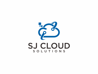 SJ Cloud Solutions logo design by InitialD