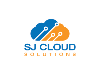 SJ Cloud Solutions logo design by mhala