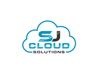 SJ Cloud Solutions logo design by bricton
