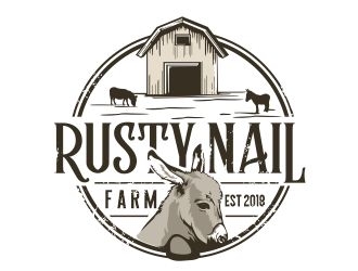 Rusty Nail Farm logo design by veron