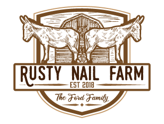 Rusty Nail Farm logo design by reight