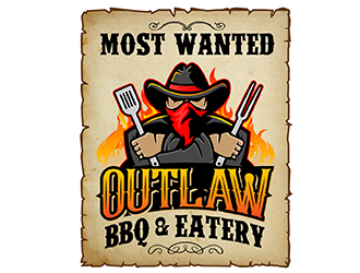 Outlaw BBQ & Eatery logo design by scriotx