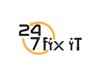 24-7 Fixit logo design by yippiyproject