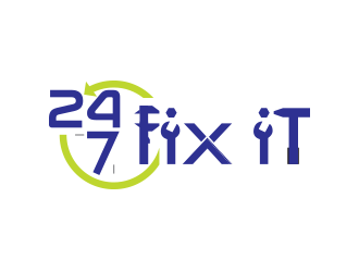 24-7 Fixit logo design by yippiyproject