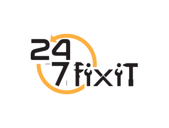 24-7 Fixit logo design by yippiyproject