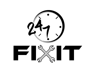 24-7 Fixit logo design by axel182
