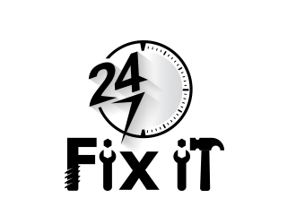 24-7 Fixit logo design by adm3