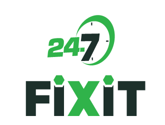 24-7 Fixit logo design by logy_d