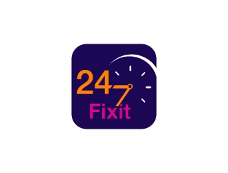 24-7 Fixit logo design by Anizonestudio