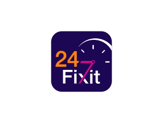 24-7 Fixit logo design by Anizonestudio