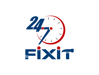 24-7 Fixit logo design by mutafailan