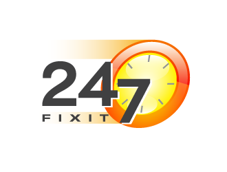 24-7 Fixit logo design by PRN123