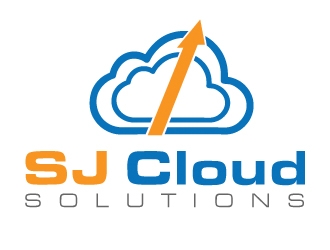 SJ Cloud Solutions logo design by gilkkj
