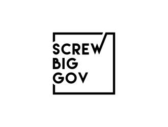 Screw Big Gov logo design by BlessedArt