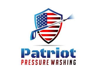 Patriot Pressure Washing Logo Design