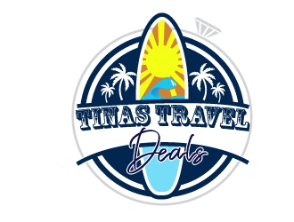 Tinas Travel Deals  logo design by drifelm